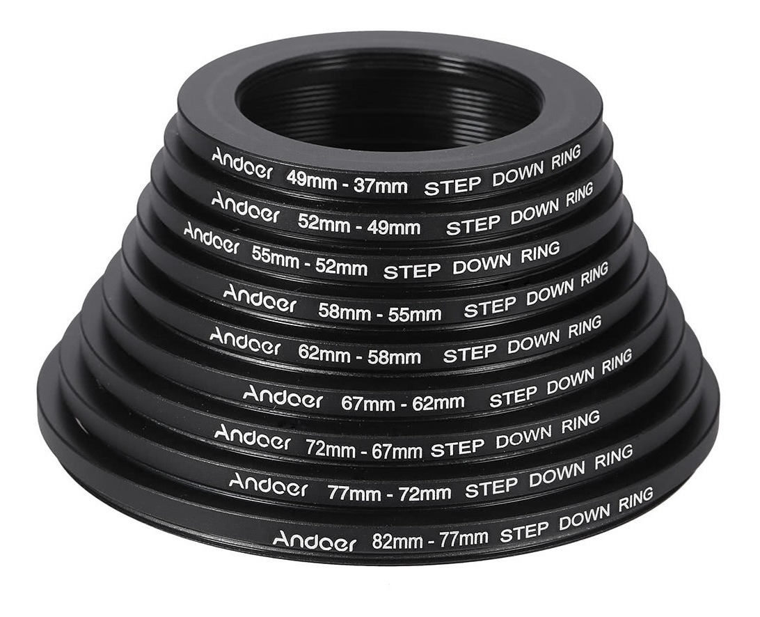 Anillo de cámara step down adaptador de filtro 77mm a 72mm