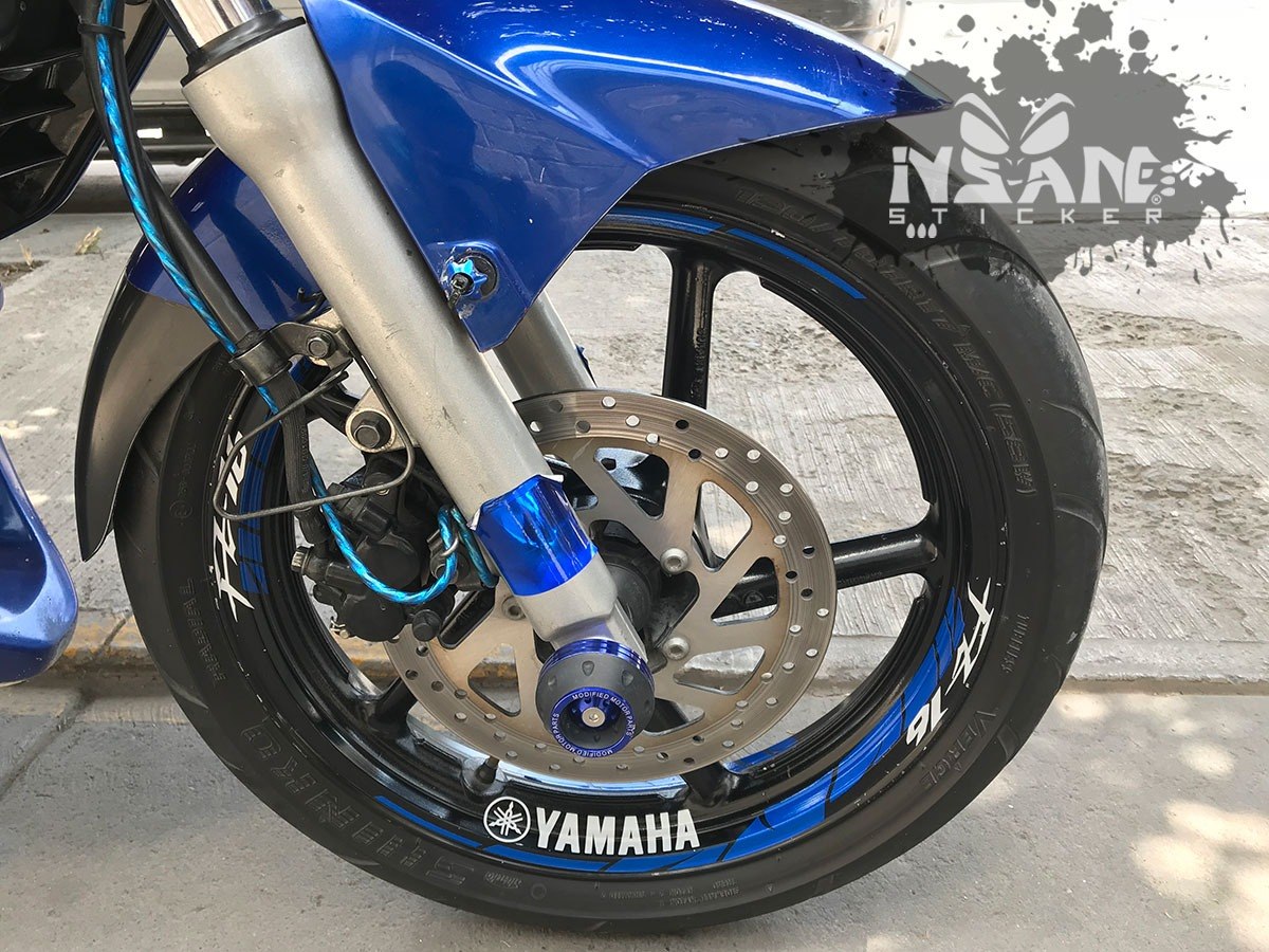 Stickers Para Rines De Motos Yamaha Reflejante / Neon