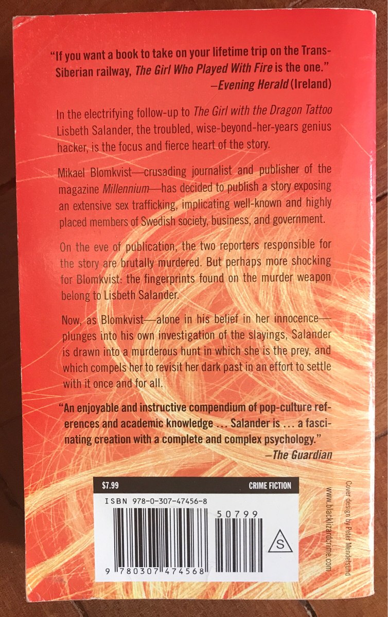 The Girl Who Played With Fire Book
