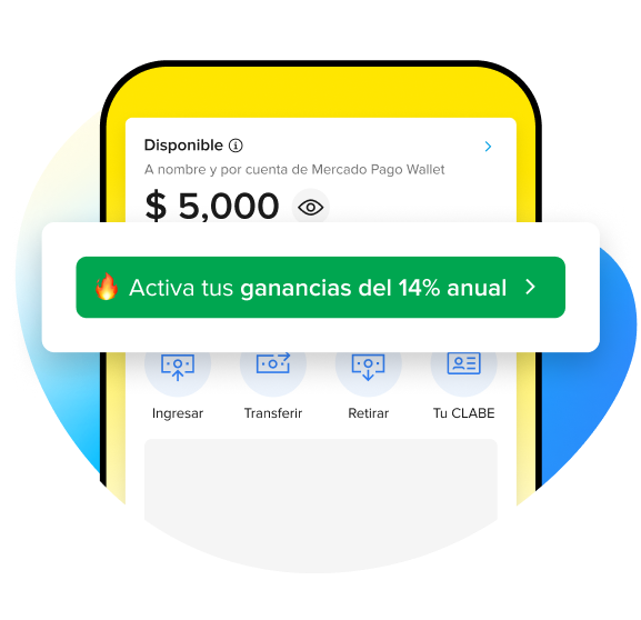Imagen de teléfono celular con indicación para activar las ganancias