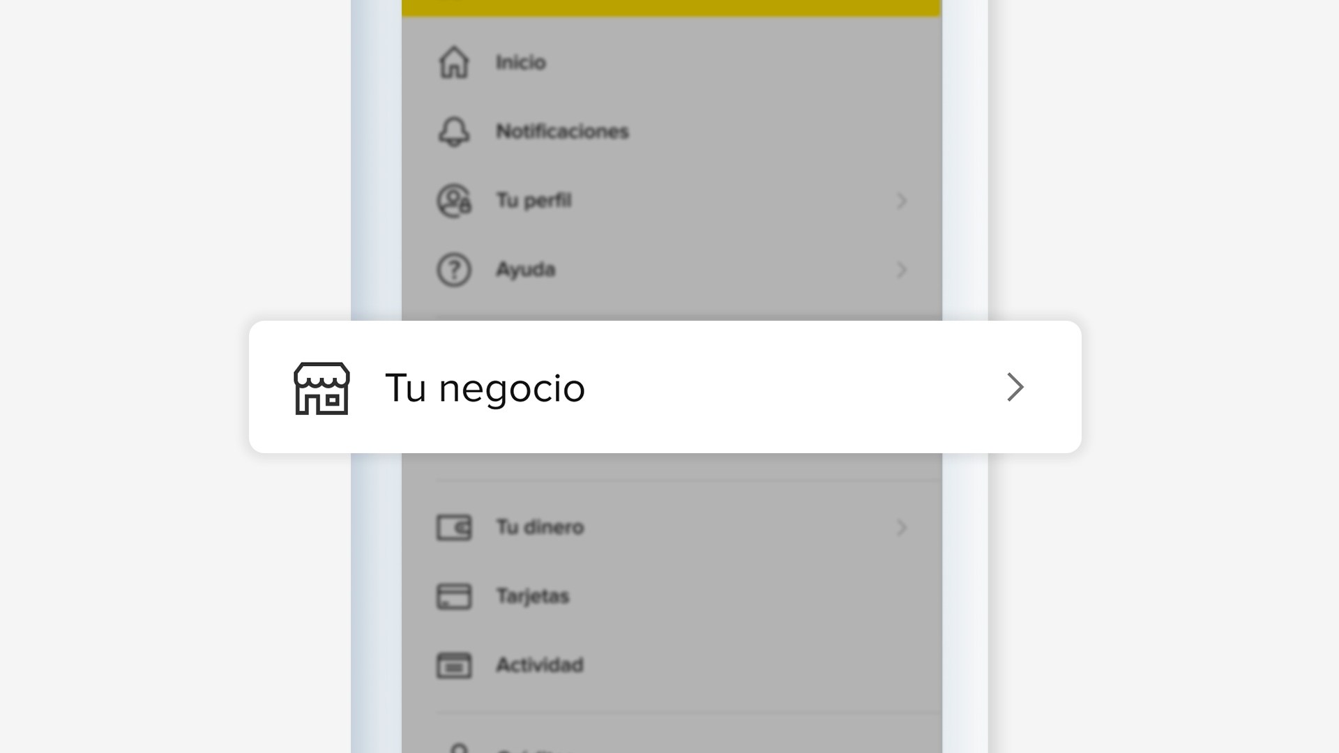 “Tu negocio” en la app de Mercado Pago
