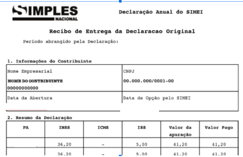 imagem do DANS MEI