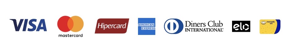 Visa Mastercard Hipercard American Express Diners Elo Cartão Mercado Pago