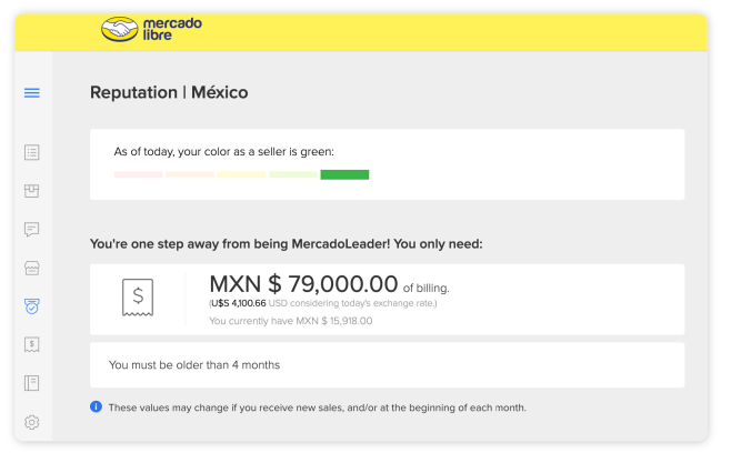 Mercado Libre - Seller reputation: learn how it works