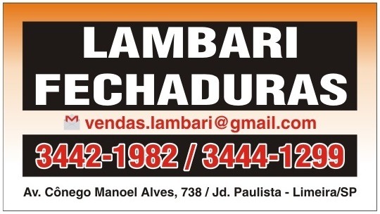 LAMBARI FECHADURAS