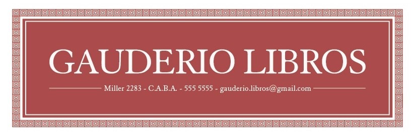 GAUDERIO LIBROS