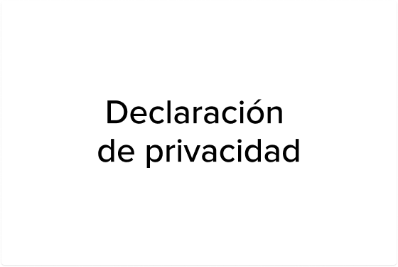 Declaración de privacidad