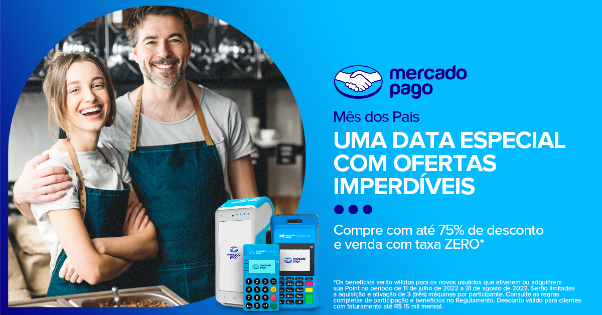 Mês dos Pais: Point com desconto de até 75% e taxa zero para novos clientes