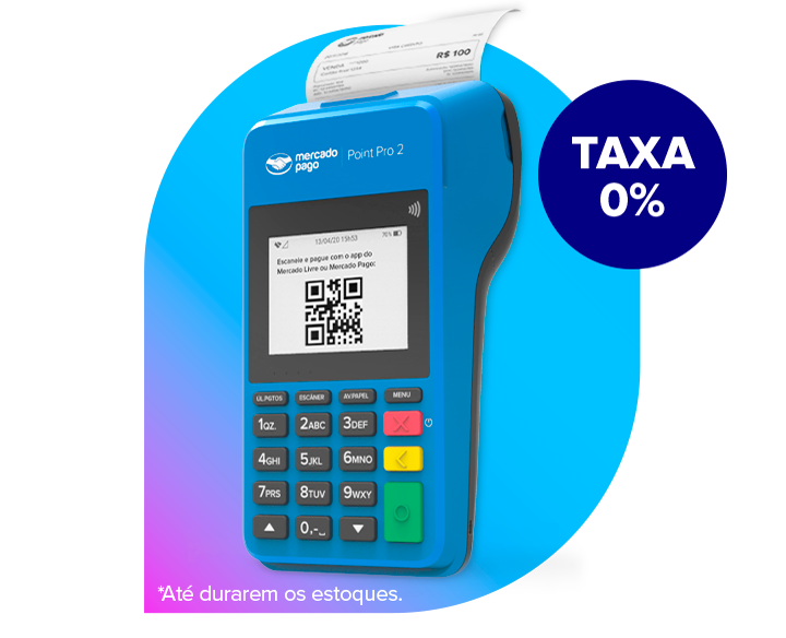 Aceite cartão, Pix e pagamento por aproximação. Maquininha sem aluguel. Internet grátis e Wi-fi, longa duração de bateria. Não precisa de celular.