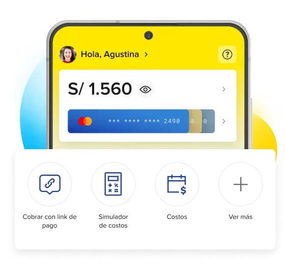 Pantalla de inicio de Mercado Pago donde se puede vincular tarjetas o usar el dinero en cuenta para pagar.