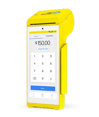 La terminal Point Smart con comprobante siendo impreso