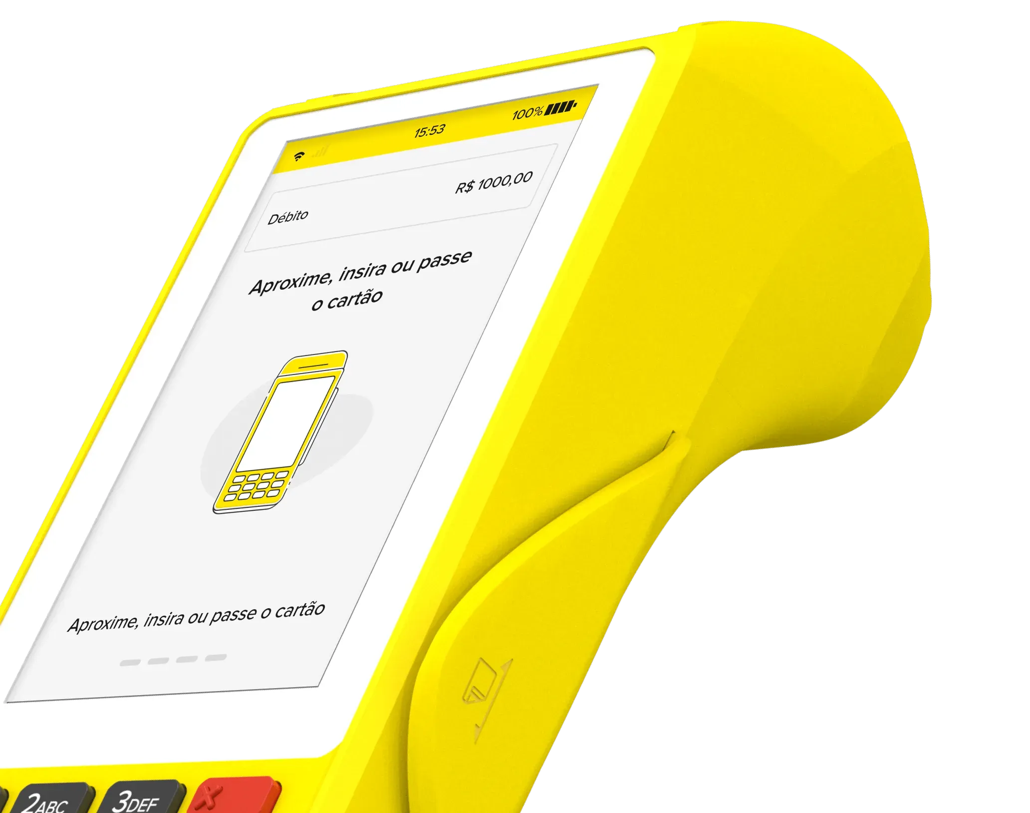Lector Point Smart con un rollo de papel