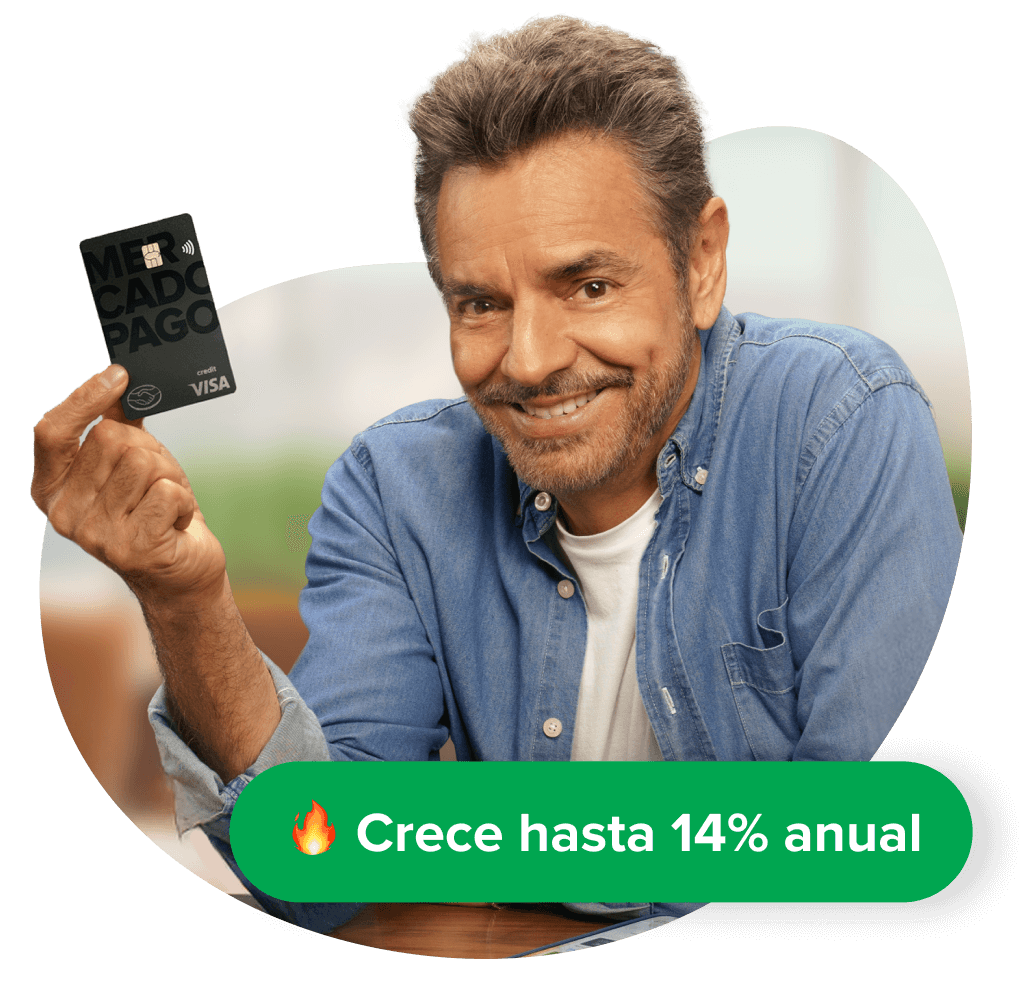 Una persona cuenta que con Mercado Pago el dinero crece 14% anual y tienes una tarjeta de crédito.