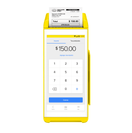 La terminal Point Smart con comprobante siendo impreso