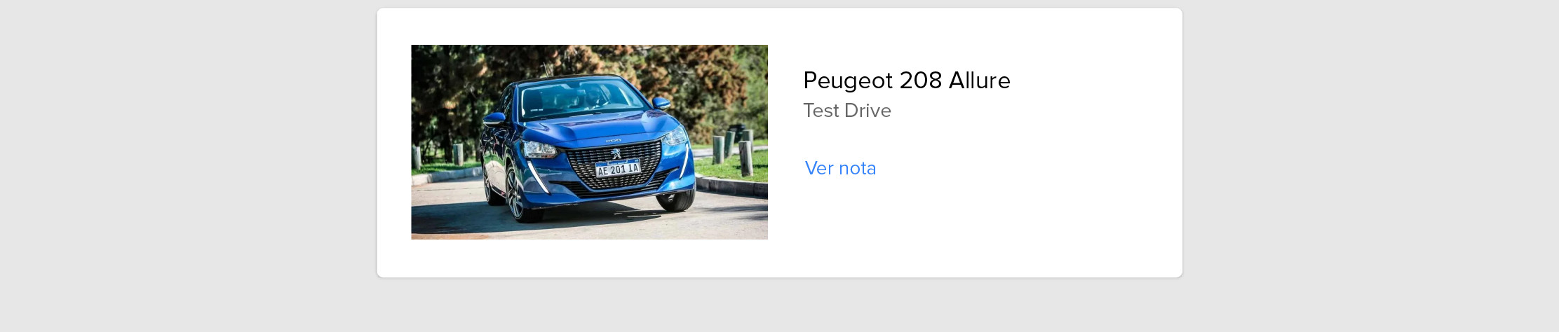 Peugeot 208 test drive