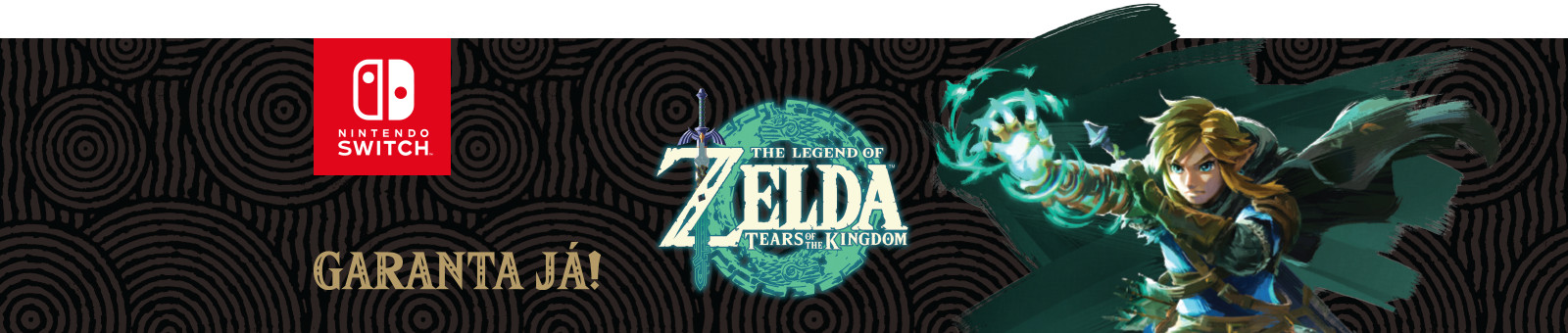 Nintendo Switch. Garanta já! The legendo of Zelda. Tears of the Kingdom.