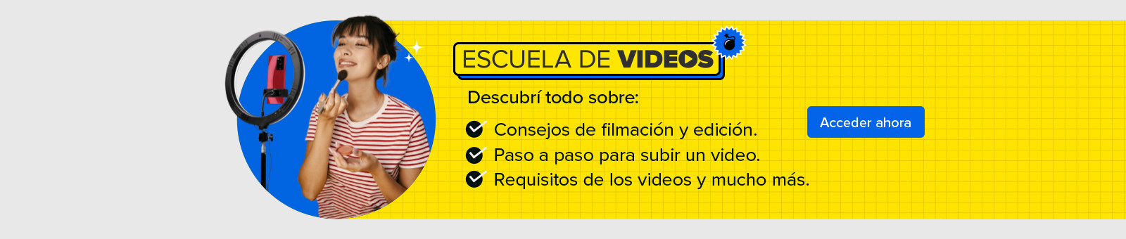 Escuela de videos, acender ahora