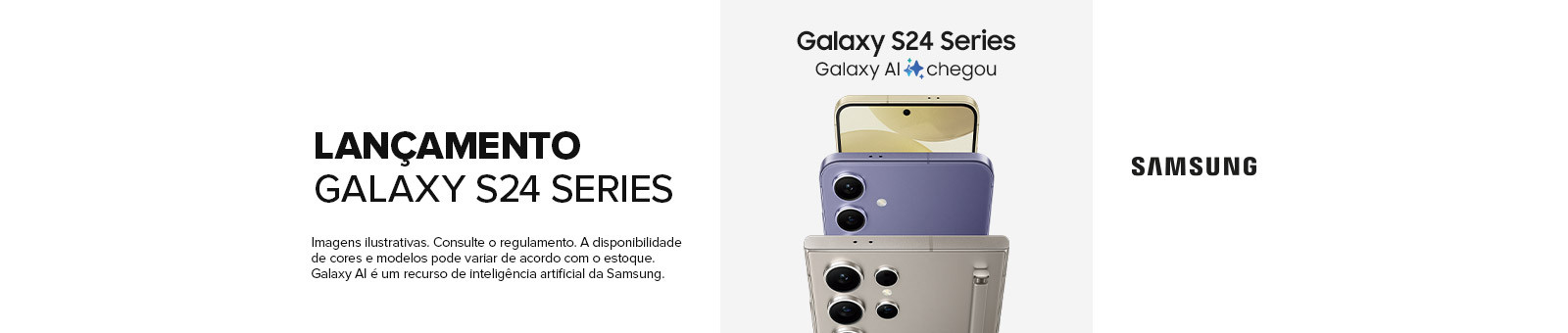 Promoção de lançamento Galaxy S24 Series