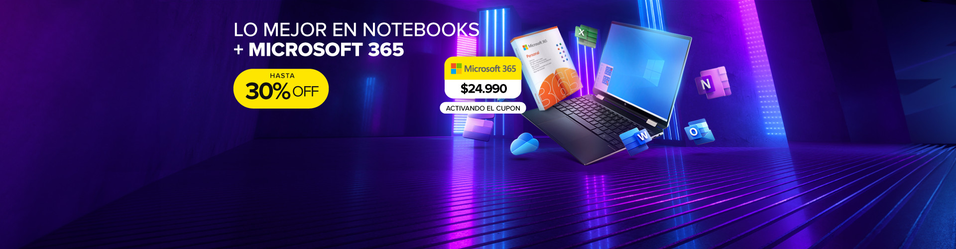 LO MEJOR NE NOTEBOOKS MÁS MICROSOFT HASTA CON 30% OFF