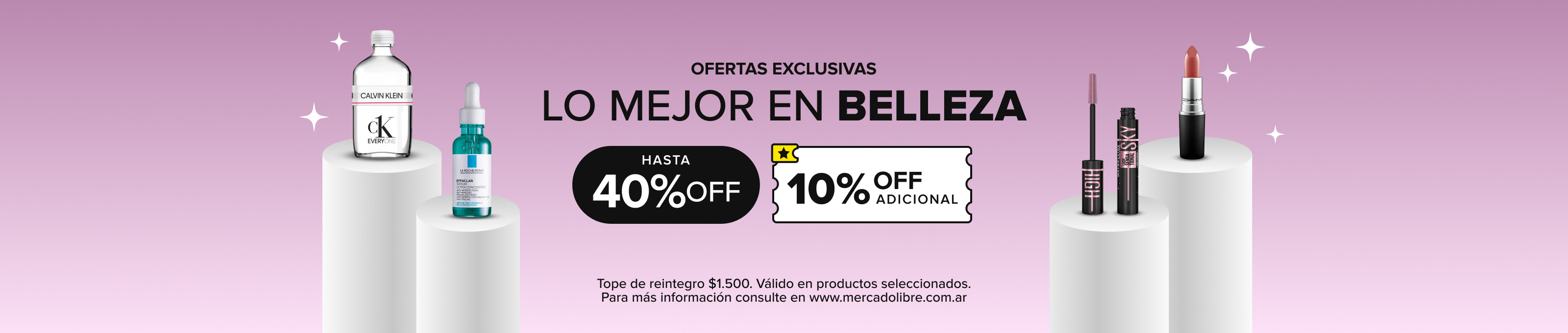 lo mejor en belleza, hasta 40% off Y 10% OFF EXTRA CON CUPÓN