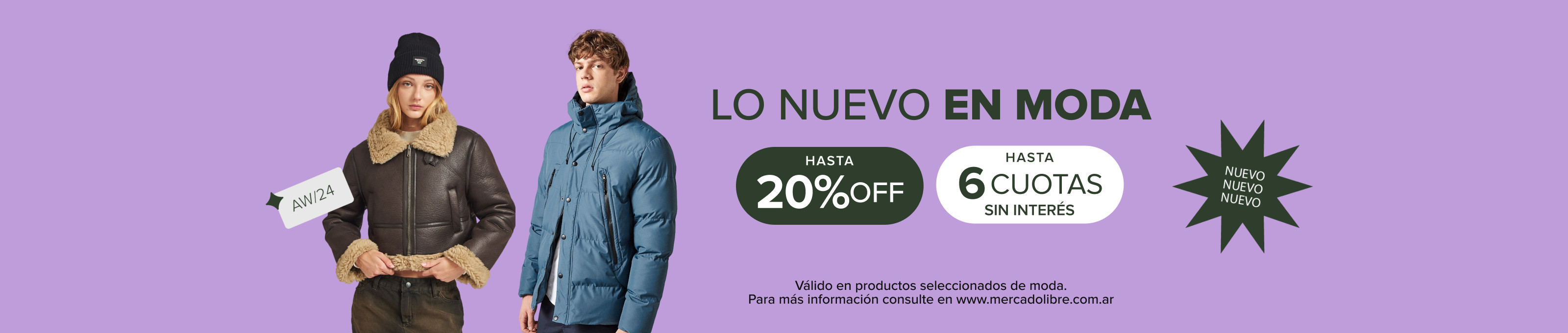 Nueva temporada, hasta 20% off y hasta 6 cuotas sin interés