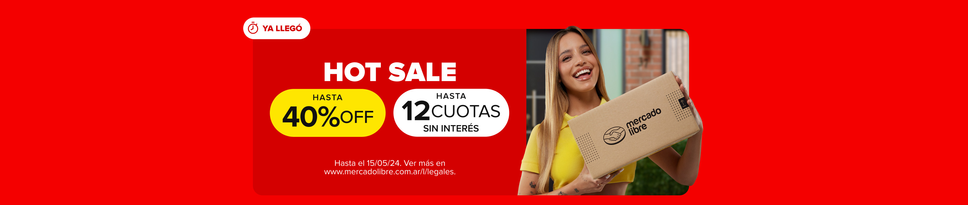 llegó el hot sale: hasta 40% off y 12 cuotas sin interés