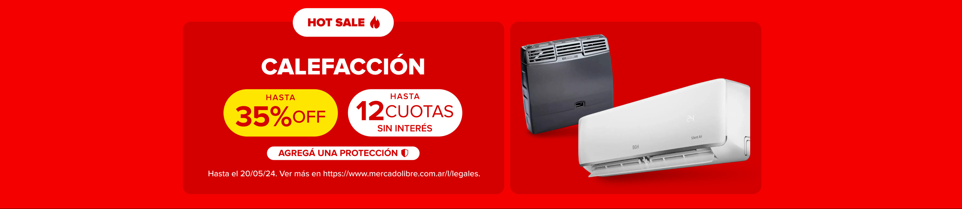 HASTA 35% OFF Y 12 CUOTAS SIN INTERÉS EN CALEFACCIÓN