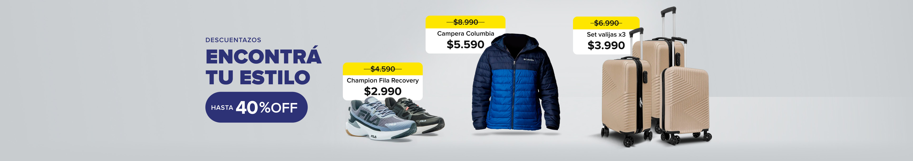 Encontrá tu estilo con hasta 40% de descuento