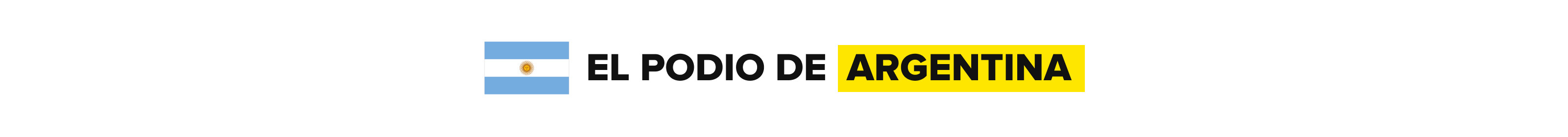 el podio de argentina