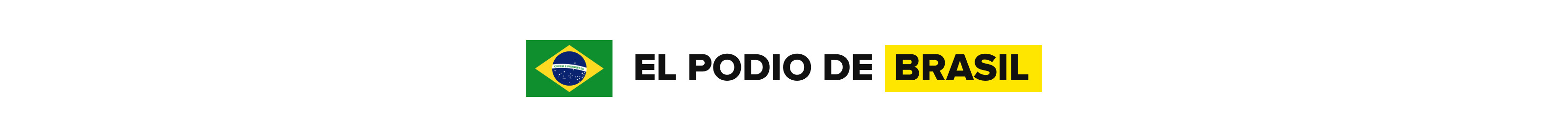 EL PODIO DE BRASIL