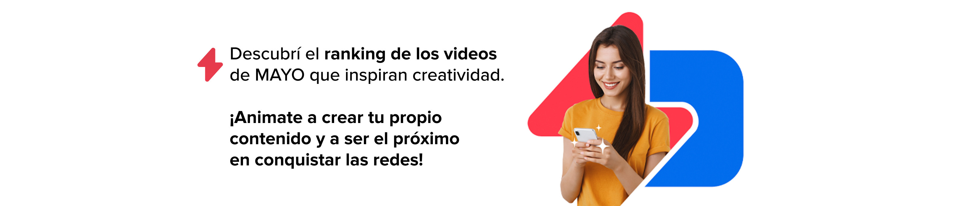 Descubri el ranking de los videos de mayo que inspiran creatividad. animate a crear tu propio contenido y a ser el proximo en conquistar las redes!