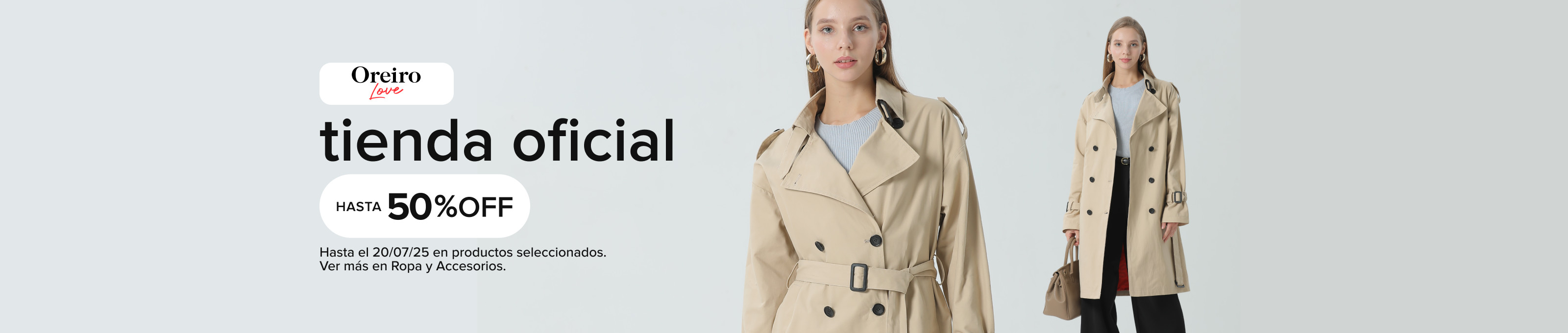 Oreiro Love, hasta 50% off