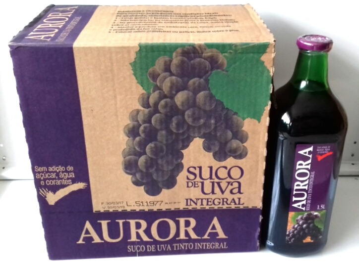 Antioxidante Ins 220 Suco De Uva Suco De Uva Integral Tinto Aurora Caixa C/ 6 Unid. De 1,5lt - R$ 152,00