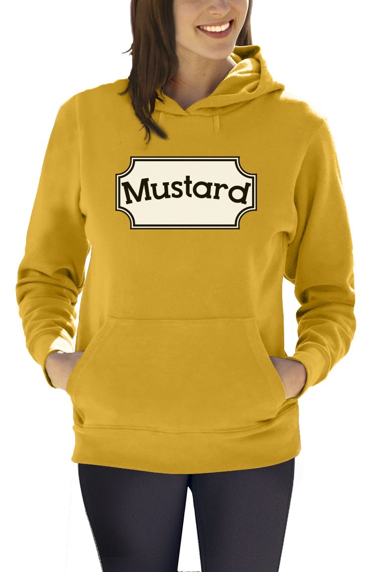 sudadera mostaza mujer