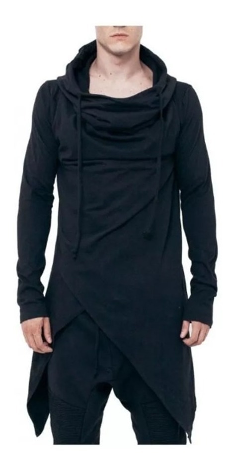 Sudadera Gabardina Larga Moda Para Hombre Estilo Ninja 4205