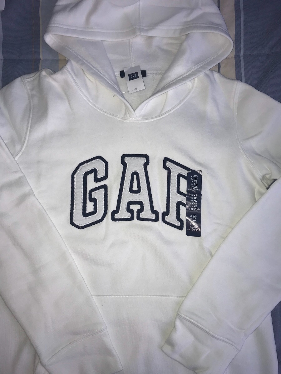 sudadera gap blanca mujer