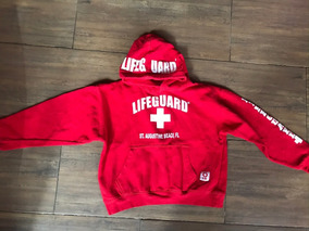 sudadera lifeguard roja