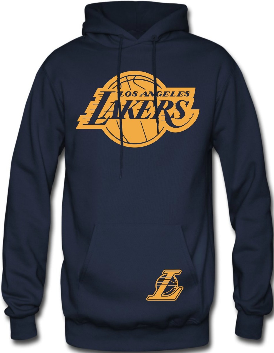 Sudadera Los Angeles Lakers Nba Hoodie Capucha Con Cangurera