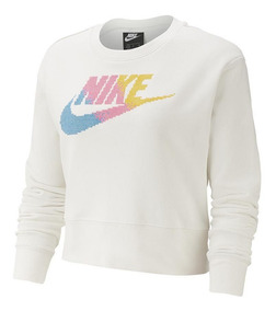 Sudadera Nike 30 W Nsw Ftr Fem Crew Flc Blanca Mujer 831051 Sudadera Nike 30 W Nsw Ftr Fem Crew Flc Blanca Mujer 831051