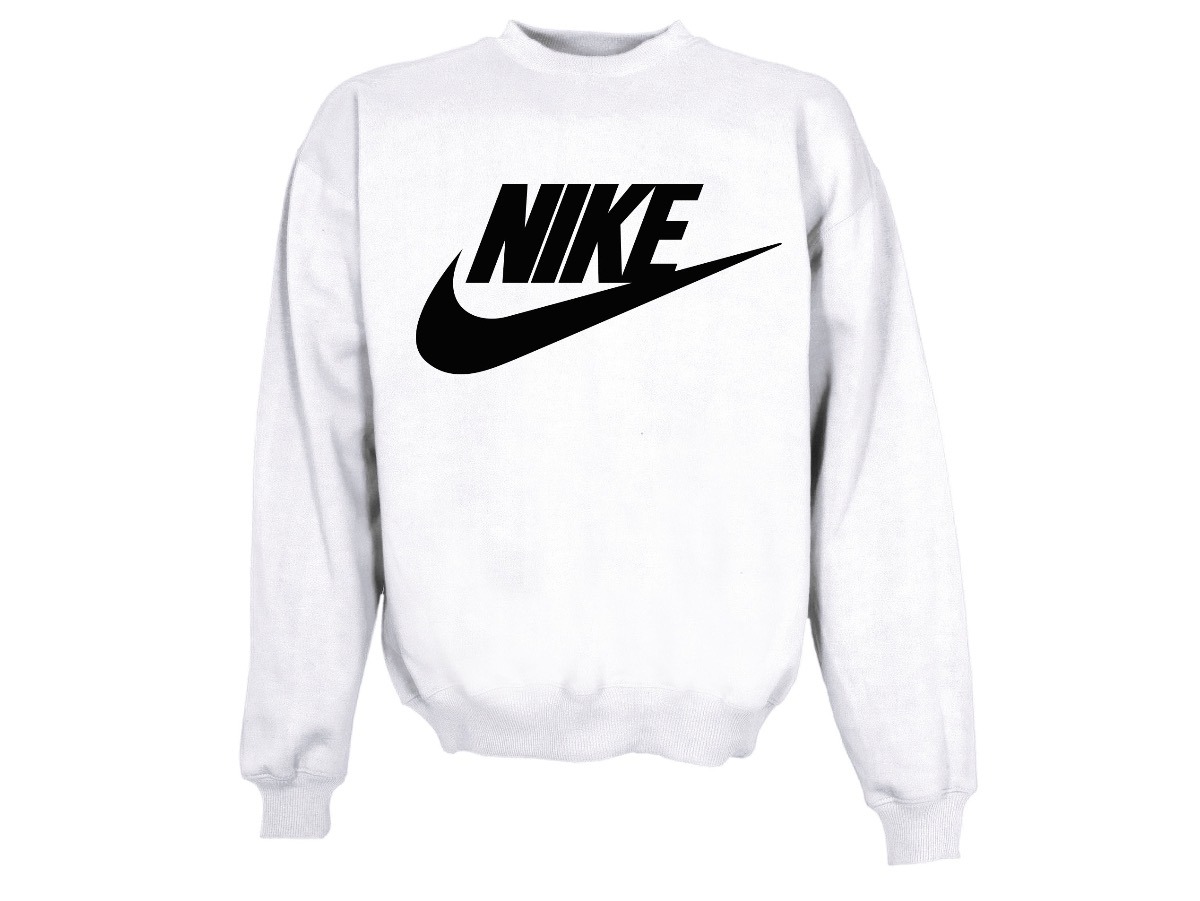 sudadera nike blanca y negra