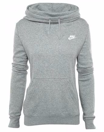 sudadera nike gris mujer