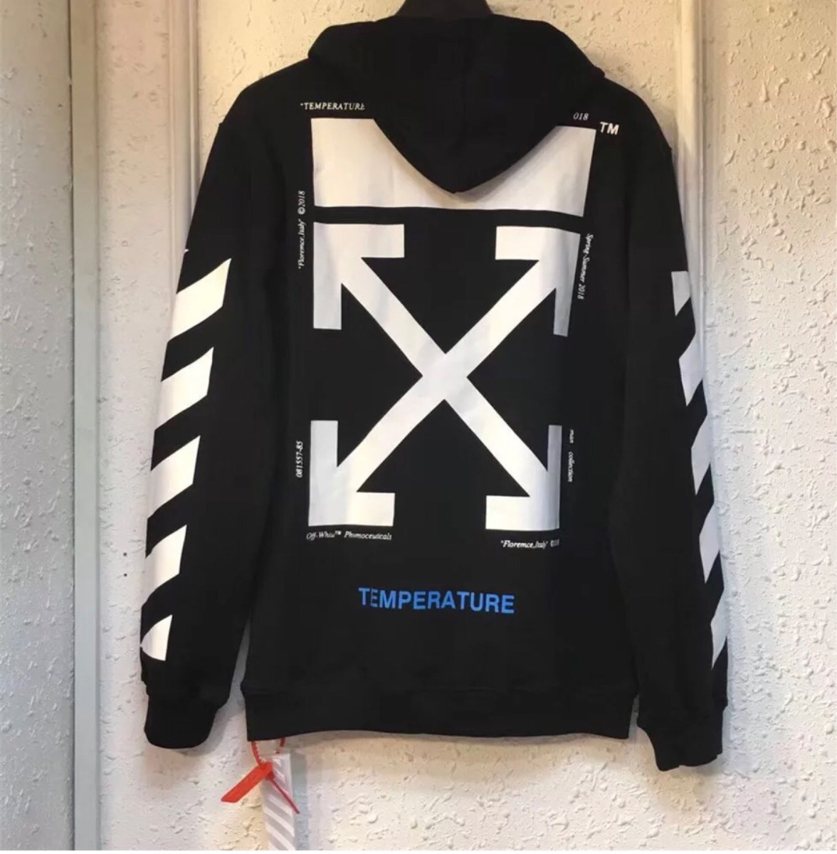 Off-white Galaxy Brushed Pullover Hoodie | Grailed