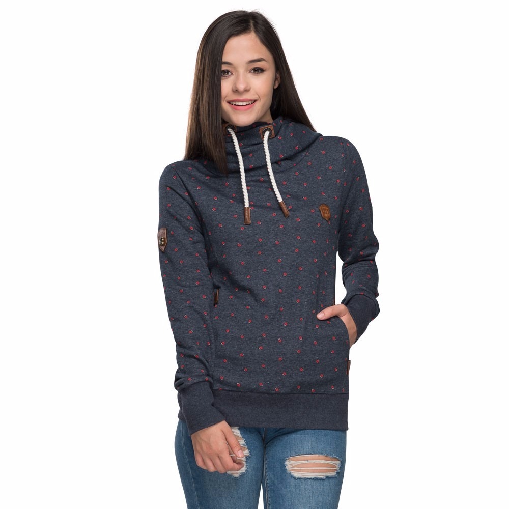 sudadera cuello alto mujer