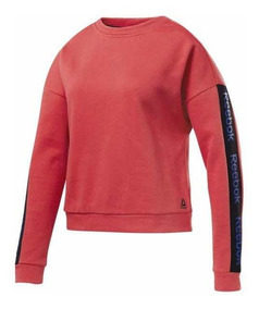 sudadera reebok vintage mujer rojas