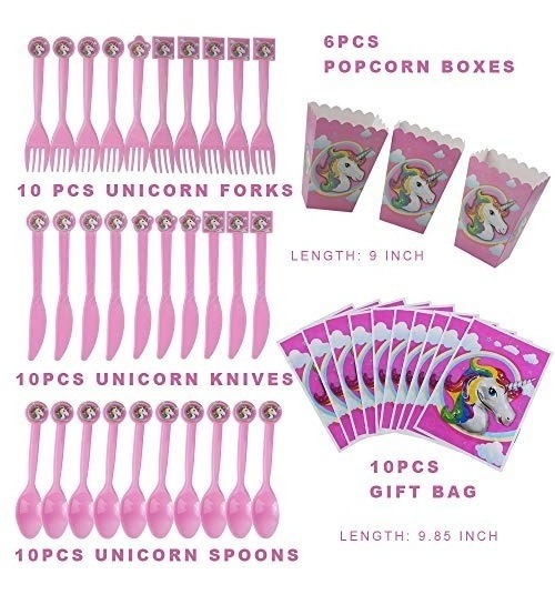 Unicornio Fantasía Suministros Vajilla De Fiesta Cumpleaños Placas de papel púrpura paquete de 8