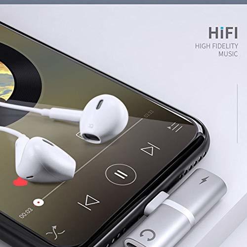 Black Music Audio Adapter Converter Splitter L30.1W6H19mm Perfectly Compatible for iOS Newest System Sunnyy XXA s 2 In1 Headphone Adapter and Charger Compatible for iPhone 7//8//x//iPad