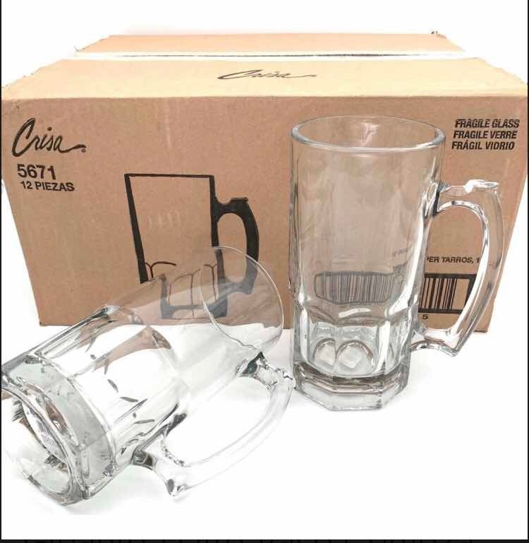 Tarro Cervecero 1 Litro Súper Tarro Cervecero Crisa 1 Litro , 12 Piezas - $ 990.00 en Mercado Libre