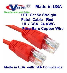 UL 24Awg Pure Copper Blue Ethernet Network Patch Cable SuperEcable -20670-2 Ft UTP Cat5e