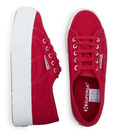 zapatillas superga mujer rojas