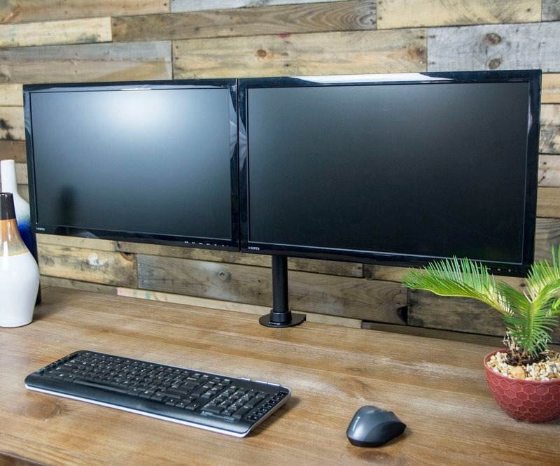 Suporte Monitor Duplo 15 A 32 Articulado De Mesa T1224c - R$ 239,00 em